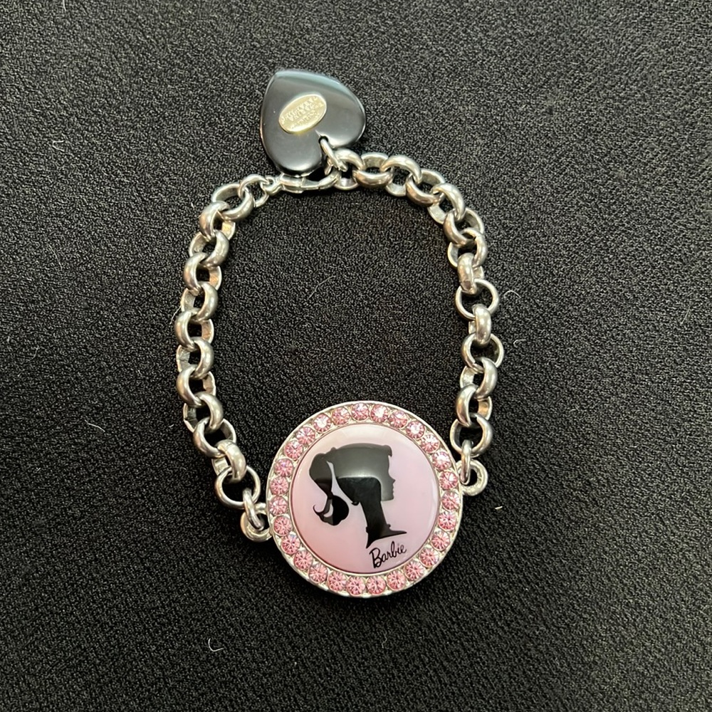 Tarina Tarantino Vintage Stamped Barbie Bracelet With Rhinestones